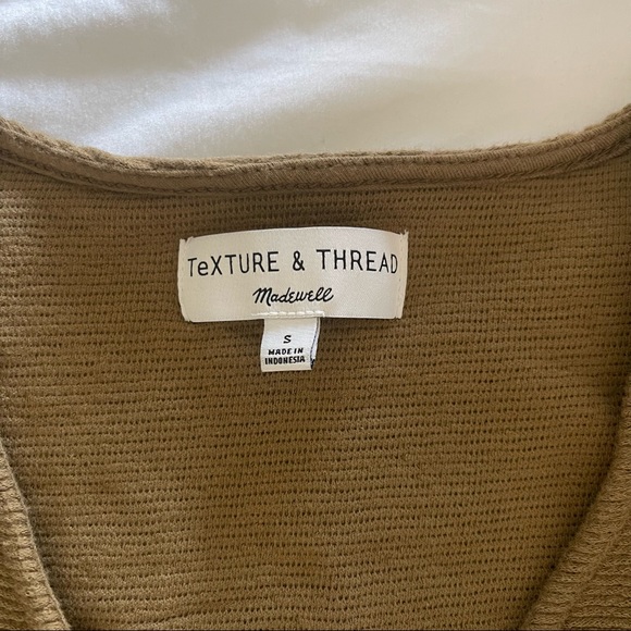 Madewell Texture & Thread Tie Front Top - Picture 2 of 5